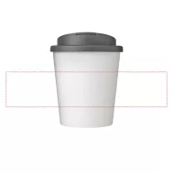   Cana de voiaj Espresso, 250 ml, 12xø9,5 cm, Brite-Americano, 20SEP0763, Polipropilena, Alb, Gri