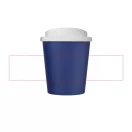 Cana de voiaj Espresso, 250 ml, 12xø9,5 cm, Brite-Americano, 20SEP0751, Polipropilena, Albastru, Alb