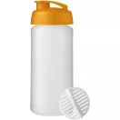 Shaker proteine 500 ml, Baseline Plus, 2410E25670, Plastic, Polipropilena, Portocaliu, Alb
