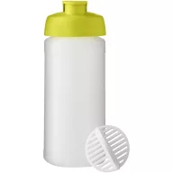   Shaker proteine 500 ml, Baseline Plus, 2410E25669, Plastic, Polipropilena, Verde Lime, Alb