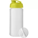 Shaker proteine 500 ml, Baseline Plus, 2410E25669, Plastic, Polipropilena, Verde Lime, Alb