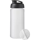 Shaker proteine 500 ml, Baseline Plus, 2410E25674, Plastic, Polipropilena, Negru, Alb
