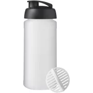   Shaker proteine 500 ml, Baseline Plus, 2410E25674, Plastic, Polipropilena, Negru, Alb