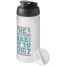 Shaker proteine 500 ml, Baseline Plus, 2410E25674, Plastic, Polipropilena, Negru, Alb