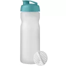 Shaker proteine 650 ml, Baseline Plus, 2410E25675, Plastic, Polipropilena, Albastru Aqua, Alb