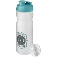   Shaker proteine 650 ml, Baseline Plus, 2410E25675, Plastic, Polipropilena, Albastru Aqua, Alb
