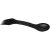 Epsy 3-in-1 spoon, fork, and knife, GPPS Plastic, solid black