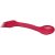 Epsy 3-in-1 spoon, fork, and knife, GPPS Plastic, Pink