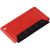 Freeze credit card sized ice scraper with rubber, GPPS Plastic, Red