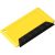 Freeze credit card sized ice scraper with rubber, GPPS Plastic, Yellow