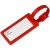 River window luggage tag, ABS Plastic, Red