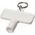 Maximilian rectangular utility key keychain , ABS Plastic, White