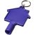 Maximilian house-shaped meterbox key with keychain, ABS Plastic, Purple