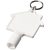 Maximilian house-shaped meterbox key with keychain, ABS Plastic, White