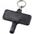 Largo plastic radiator key with keychain, ABS Plastic, solid black