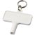 Largo plastic radiator key with keychain, ABS Plastic, White