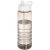 H2O Treble 750 ml spout lid sport bottle, PET Plastic, PP Plastic, Heather Charcoal,White