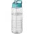 Sticla de apa, sport, 750 ml, 23.1xØ 9 cm, H2O, 20IUN0652, Transparent, Gri, PET, Polipropilena