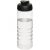H2O Treble 750 ml flip lid sport bottle, PET Plastic, PP Plastic, Transparent, solid black