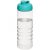 H2O Treble 750 ml flip lid sport bottle, PET Plastic, PP Plastic, Transparent,aqua blue