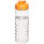 H2O Treble 750 ml flip lid sport bottle, PET Plastic, PP Plastic, Transparent,Orange  