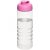 H2O Treble 750 ml flip lid sport bottle, PET Plastic, PP Plastic, Transparent,Pink  