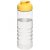 H2O Treble 750 ml flip lid sport bottle, PET Plastic, PP Plastic, Transparent,Yellow  