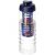 H2O Treble 750 ml flip lid bottle & infuser, PET Plastic, PP Plastic, Transparent,Blue