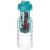 H2O Treble 750 ml flip lid bottle & infuser, PET Plastic, PP Plastic, Transparent,aqua blue