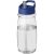Sticla de apa, sport, 600 ml, 20.5xØ 7.35 cm, H2O, 20IUN0594, Transparent, Albastru, PET, Polipropilena, Plastic
