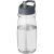 Sticla de apa, sport, 600 ml, 20.5xØ 7.35 cm, H2O, 20IUN0598, Transparent, Gri, PET, Polipropilena, Plastic