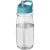 Sticla de apa, sport, 600 ml, 20.5xØ 7.35 cm, H2O, 20IUN0593, Transparent, Gri, PET, Polipropilena, Plastic