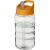 Sticla de apa, sport, 500 ml, 17.8xØ 7.35 cm, H2O, 20IUN0579, Transparent, Portocaliu, PET, Polipropilena, Plastic