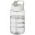 Sticla de apa, sport, 500 ml, 17.8xØ 7.35 cm, H2O, 20IUN0583, Transparent, Alb, PET, Polipropilena, Plastic