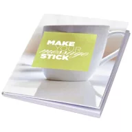   Sticky-Mate® soft cover sticky notes 105x75, Paper, White, 25