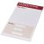 Desk-Mate® 1/3 A4 notepad, Paper, cardboard, White, 25