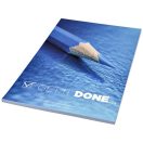 Desk-Mate® A5 notepad wrap over cover, Paper, cardboard, White, 25