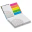 Combi notes page marker set hard cover, Paper, White