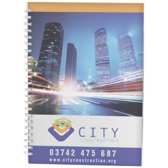   Desk-Mate® wire-o A5 notebook PP cover, Paper, polypropylene, White, 100