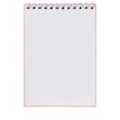 Desk-Mate® wire-o A6 notebook PP cover, Paper, polypropylene, White, 50