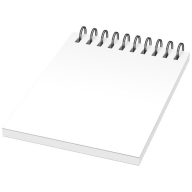   Desk-Mate® wire-o A6 notebook PP cover, Paper, polypropylene, White, solid black, 50