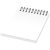 Desk-Mate® wire-o A6 notebook PP cover, Paper, polypropylene, White, solid black, 50