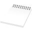Desk-Mate® wire-o A6 notebook PP cover, Paper, polypropylene, White, solid black, 50