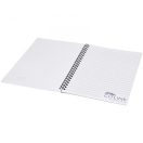 Desk-Mate® wire-o A4 notebook, Paper, White, solid black, 80