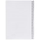 Desk-Mate® wire-o A5 notebook, Paper, White, 80