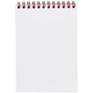 Desk-Mate® wire-o A6 notebook, Paper, White, 50