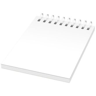 Desk-Mate® wire-o A7 notebook, Paper, White, 50