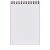 Desk-Mate® wire-o A7 notebook, Paper, White, solid black, 50