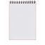 Desk-Mate® wire-o A7 notebook, Paper, White, solid black, 50