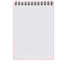 Desk-Mate® wire-o A7 notebook, Paper, White, solid black, 50